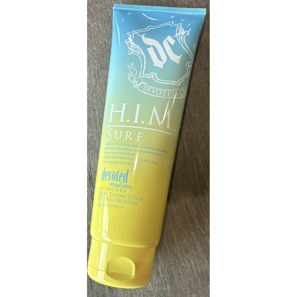Devoted Creation HIM Surf Tanning Lotion Cream Dark Color Intensifier Tan Tanner